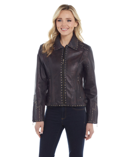 Violet Leather Jacket