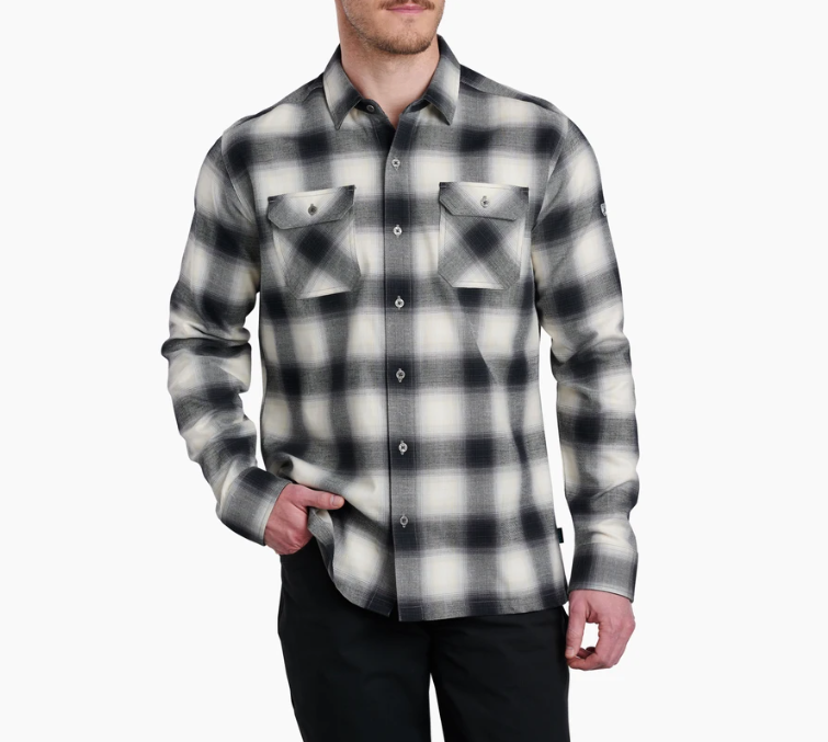 Kuhl Flannel LS Black Sand Shirt