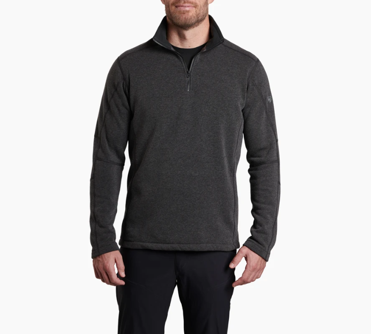 Kuhl Revel 1/4 Zip Black/Steel Sweater