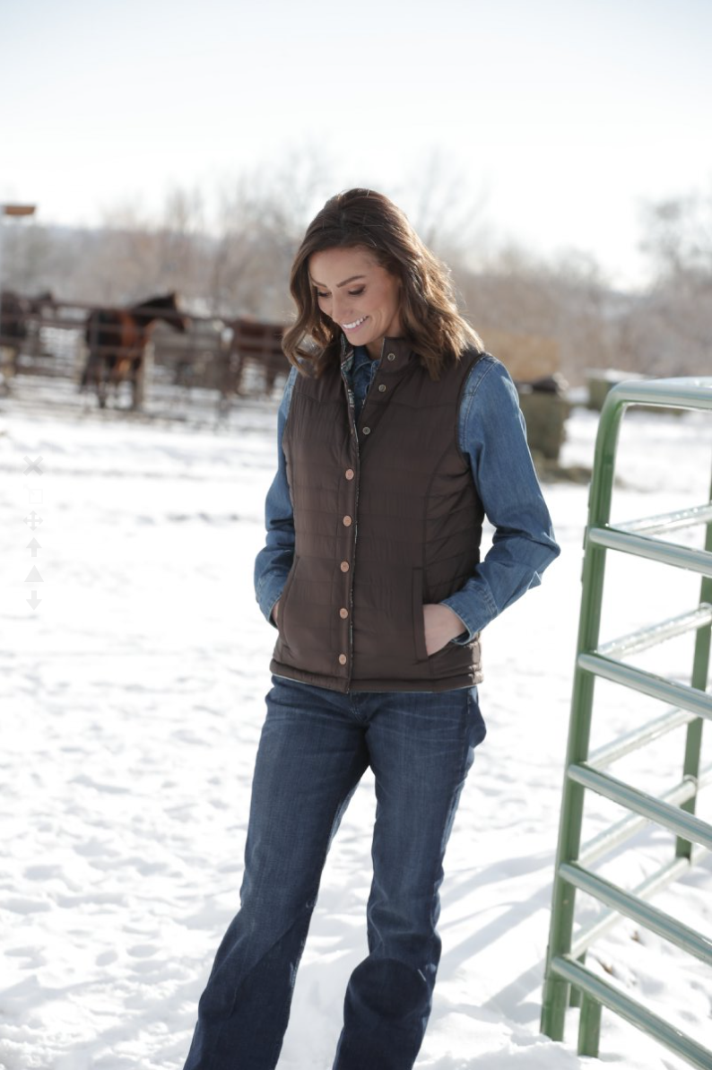 Brown Reversible Vest