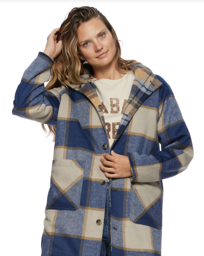 Aneta Reversible Plaid Flannel Jacket