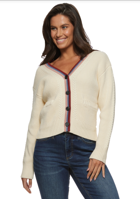 Waverly Tri Color Cardigan