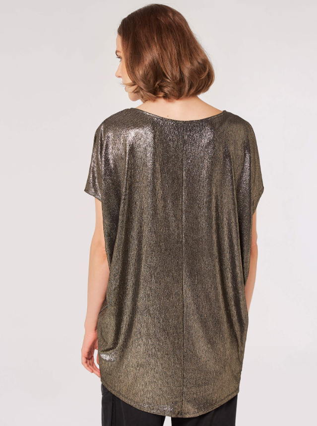 Rainbow Black Sequin Shirt Dress