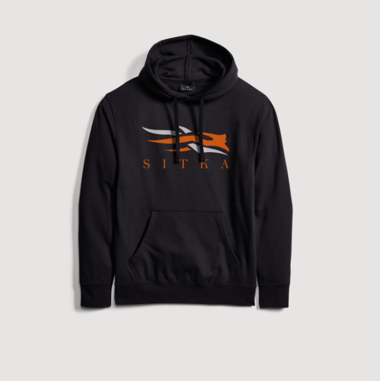 Sitka Icon Pullover BLK/Org Hoody