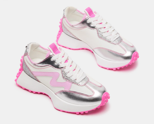 Pink Multi Colored Kids Camp Shoe