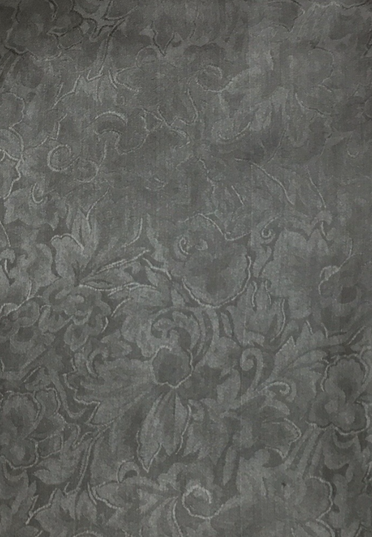 Jacquard Charcoal Silk Scarf