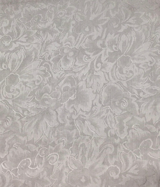 Jacquard Silver Silk Scarf