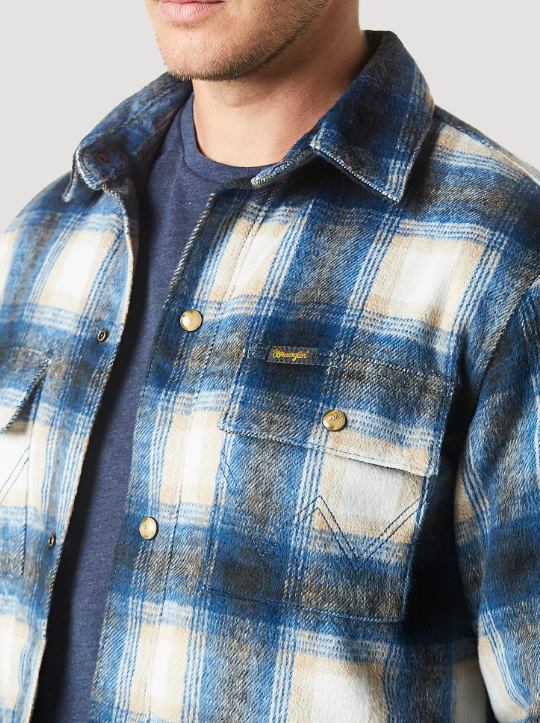 Western Flannel Shirt Jacket