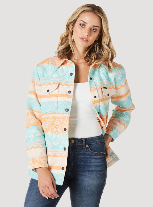 Aztec Teal Shacket