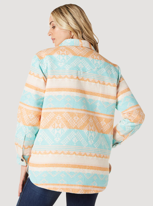 Aztec Teal Shacket