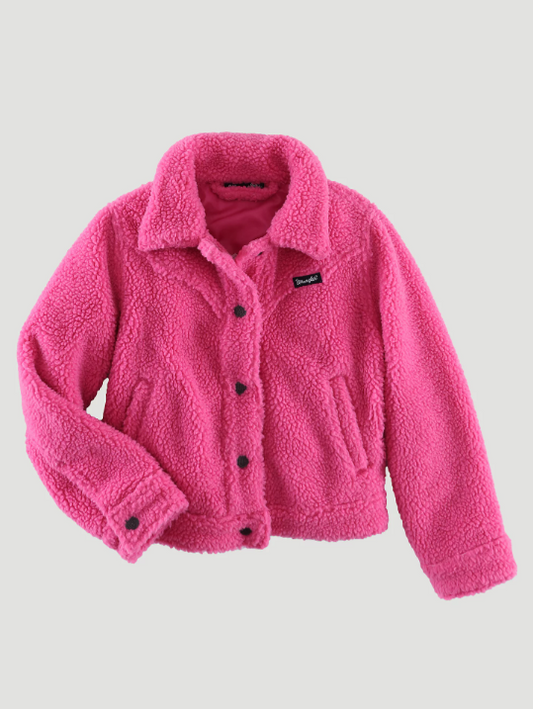 West Girl Pink Sherpa Jacket