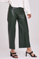 Forest Green Sparkle Wide Leg Crop Pant