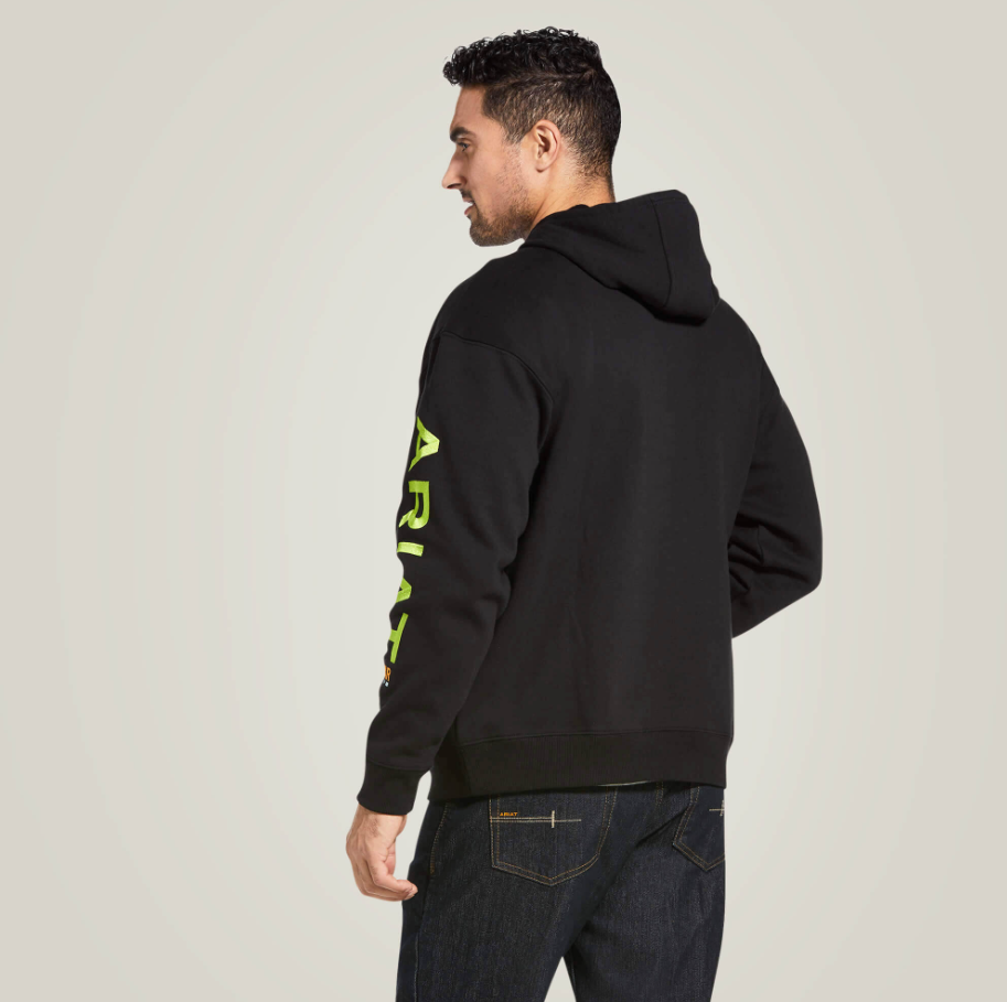 Ariat Rebar Graphic Hoodie Black/Lime