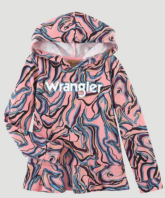 Wrangler Marble Pink Hoodie