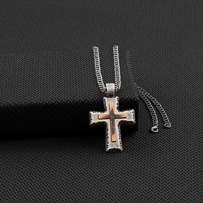 Twister Necklace 22' Cross