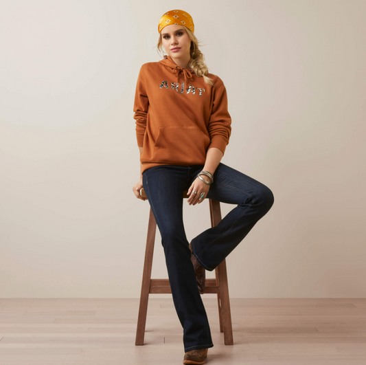 Ariat Cow Hyde Glazed Ginger Hoodie
