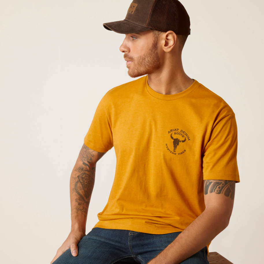 Ariat Bison Skull SS T-Shirt