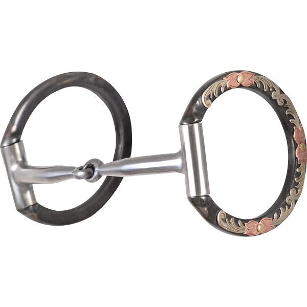 Classic Equine Floral D-Ring Snaffle