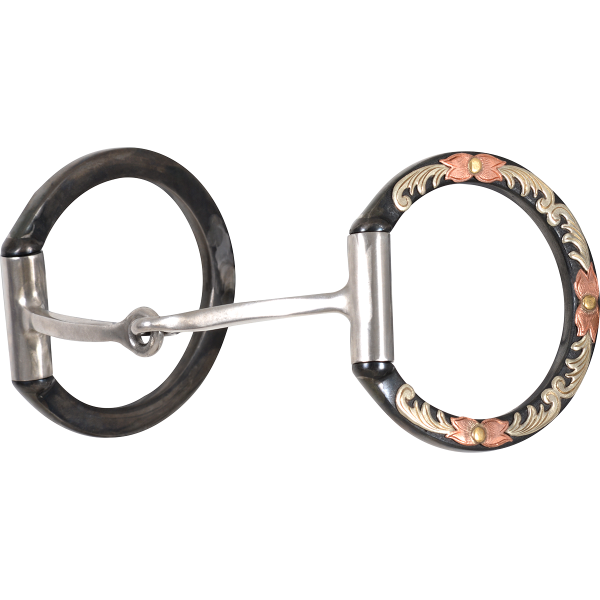 Classic Equine Floral D-Ring Snaffle