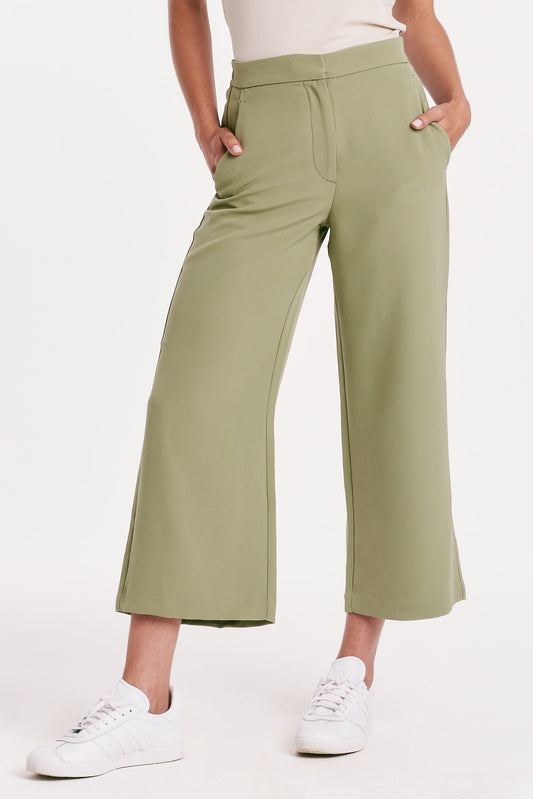 Another Love Denali High Rise Eucalyptus Cropped Pant