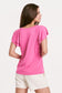 Another Love Pink Tuberose Ember Petal Sleeve Top