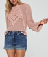 Meryl Bell Sleeve Sweater Rose Quartz XS