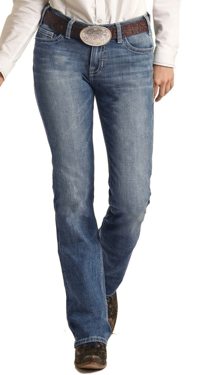 Rock & Roll Mid Rise Bootcut Riding Jean