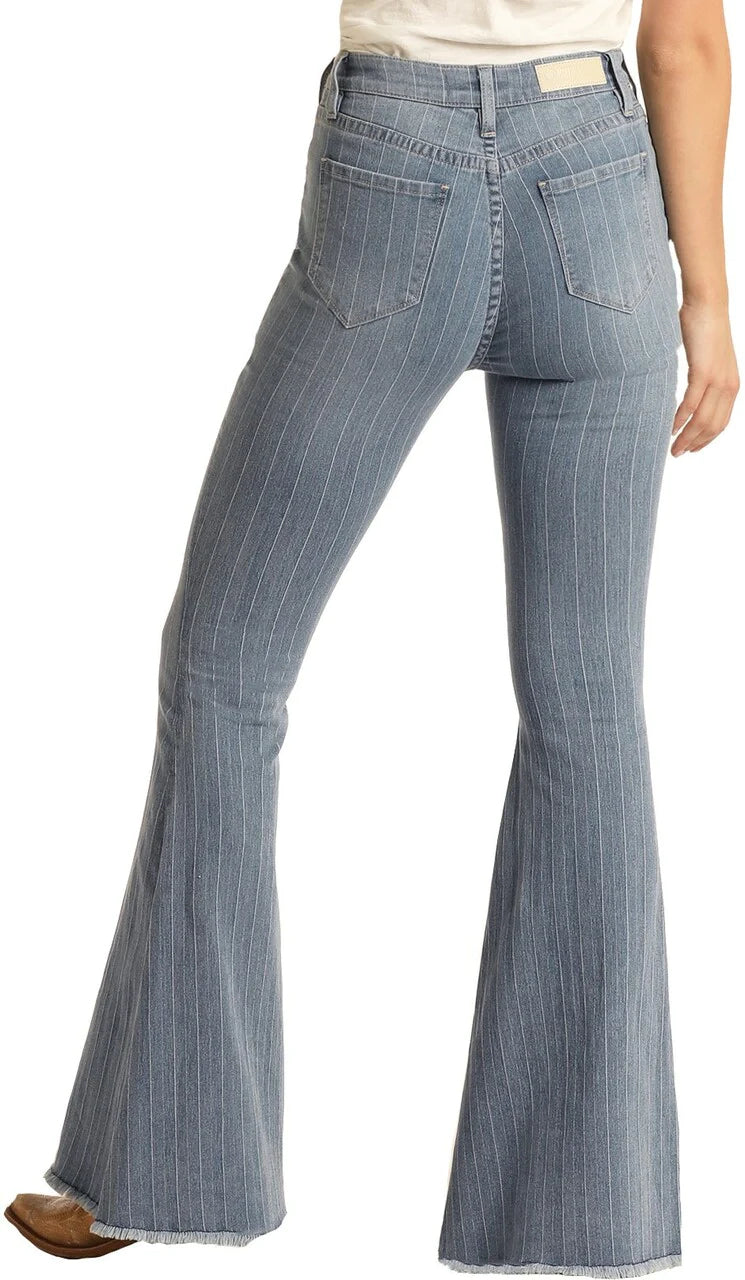 Rock & Roll Striped Bell Jean