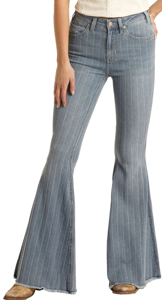 Rock & Roll Striped Bell Jean