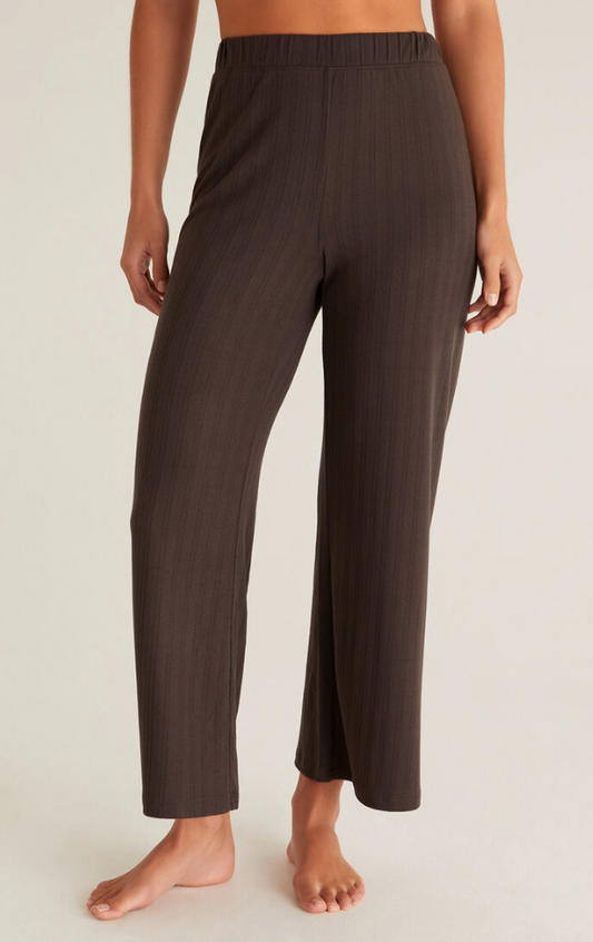 Z Supply Homebound Pointelle Pant Vintage Black XS