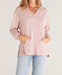 Womens V-Neck Weekender Hoodie Blush Mood XS