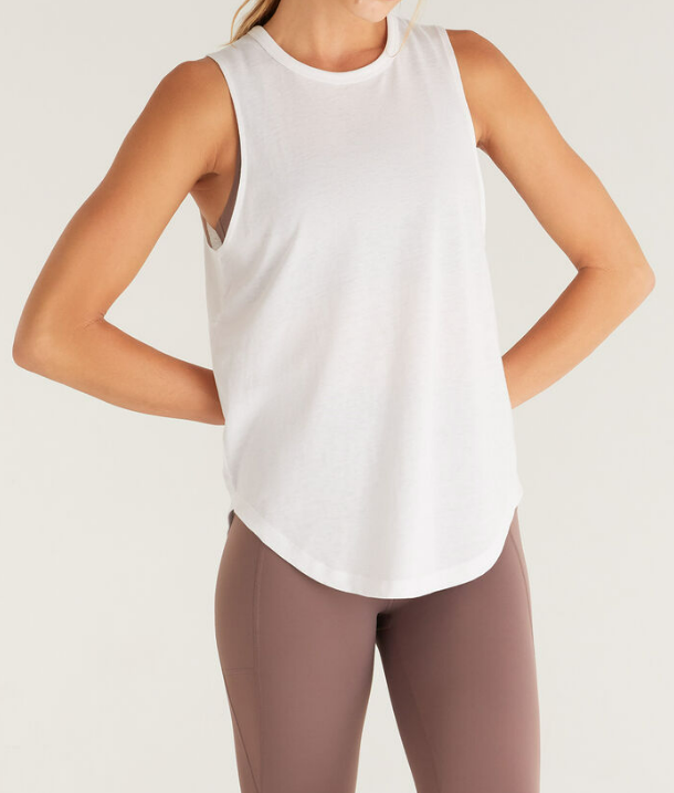 Z Supply Glow with the Flow Tank Top White S