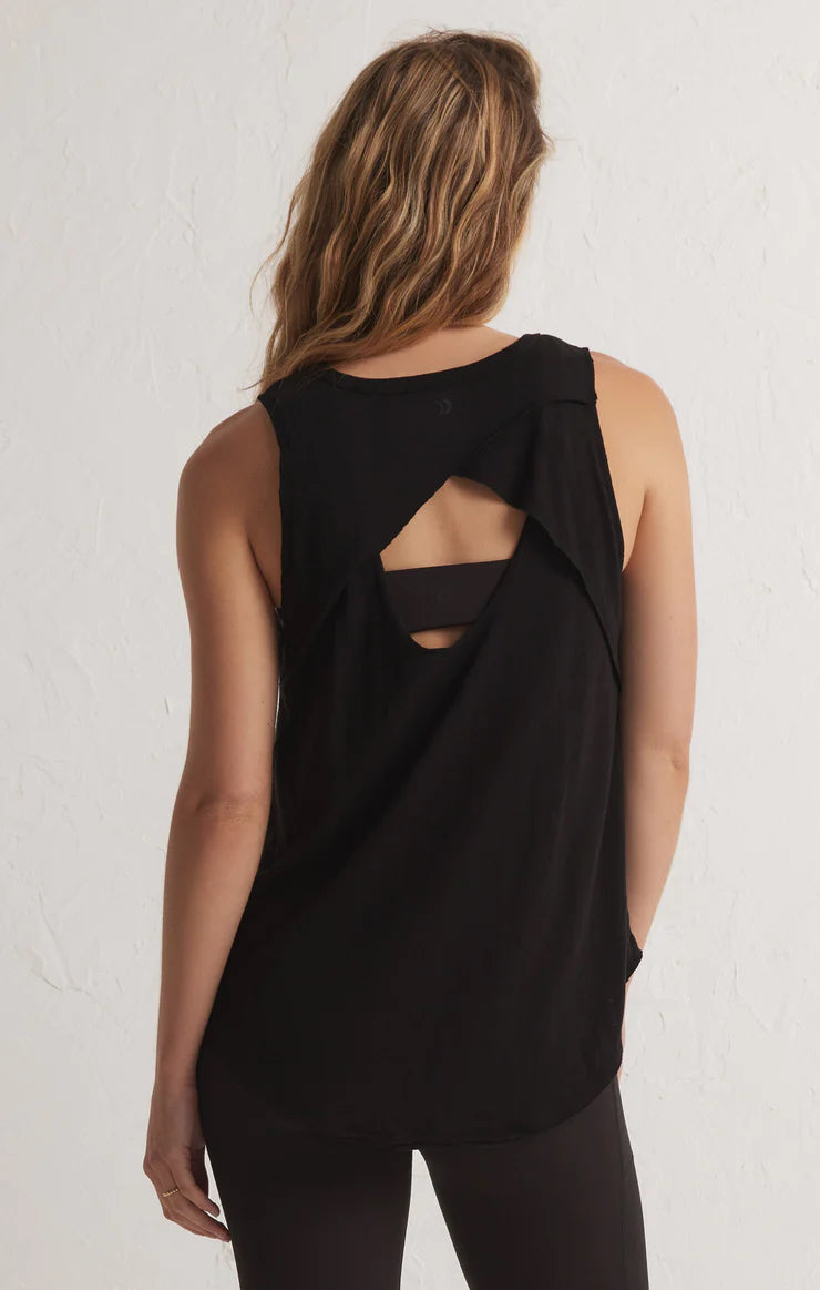 Z Supply Feel the Breeze Tank Top in Black