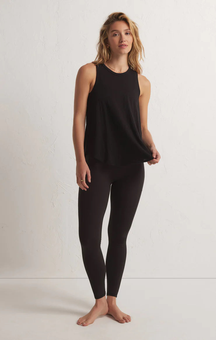 Z Supply Feel the Breeze Tank Top in Black