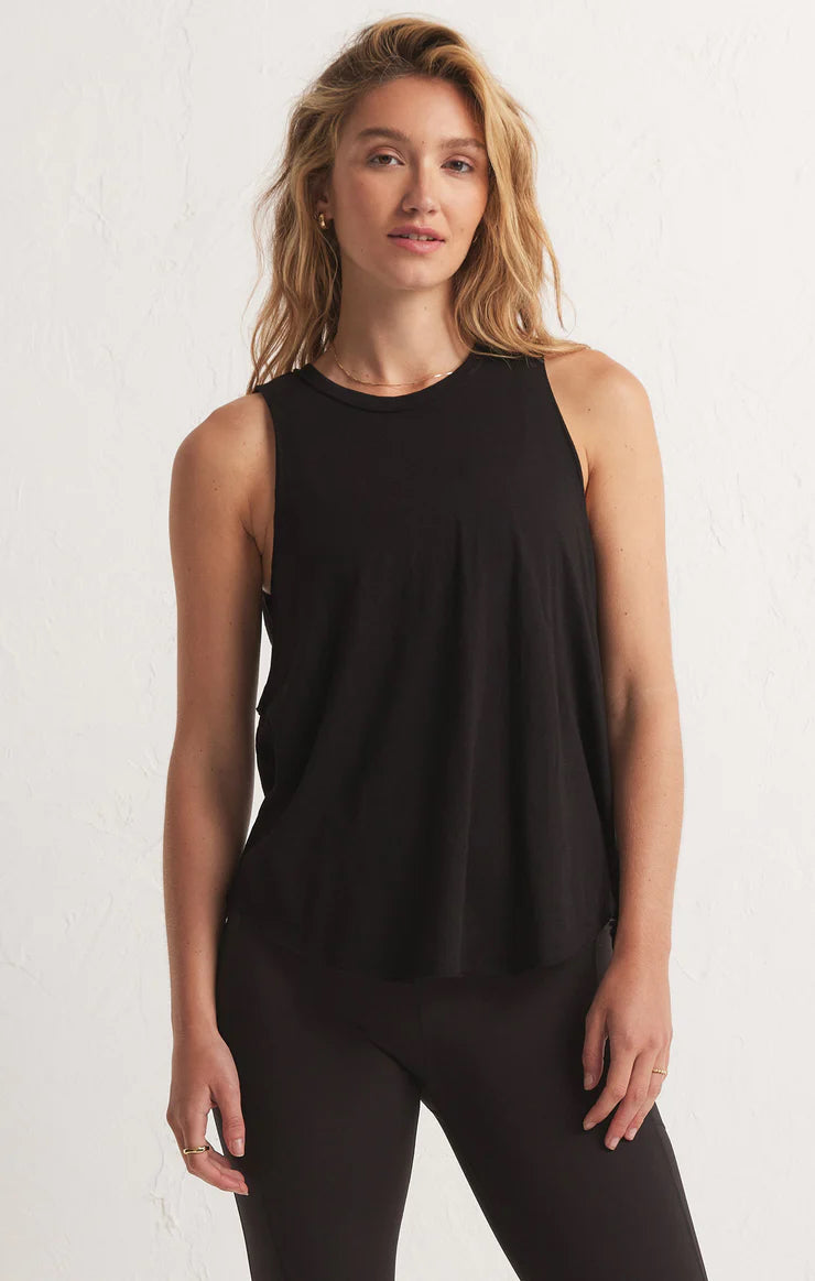 Z Supply Feel the Breeze Tank Top in Black