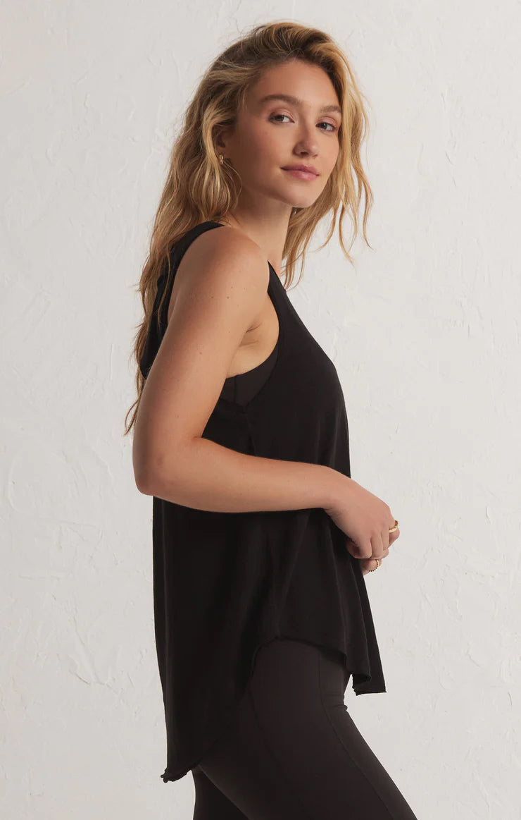 Z Supply Feel the Breeze Tank Top in Black