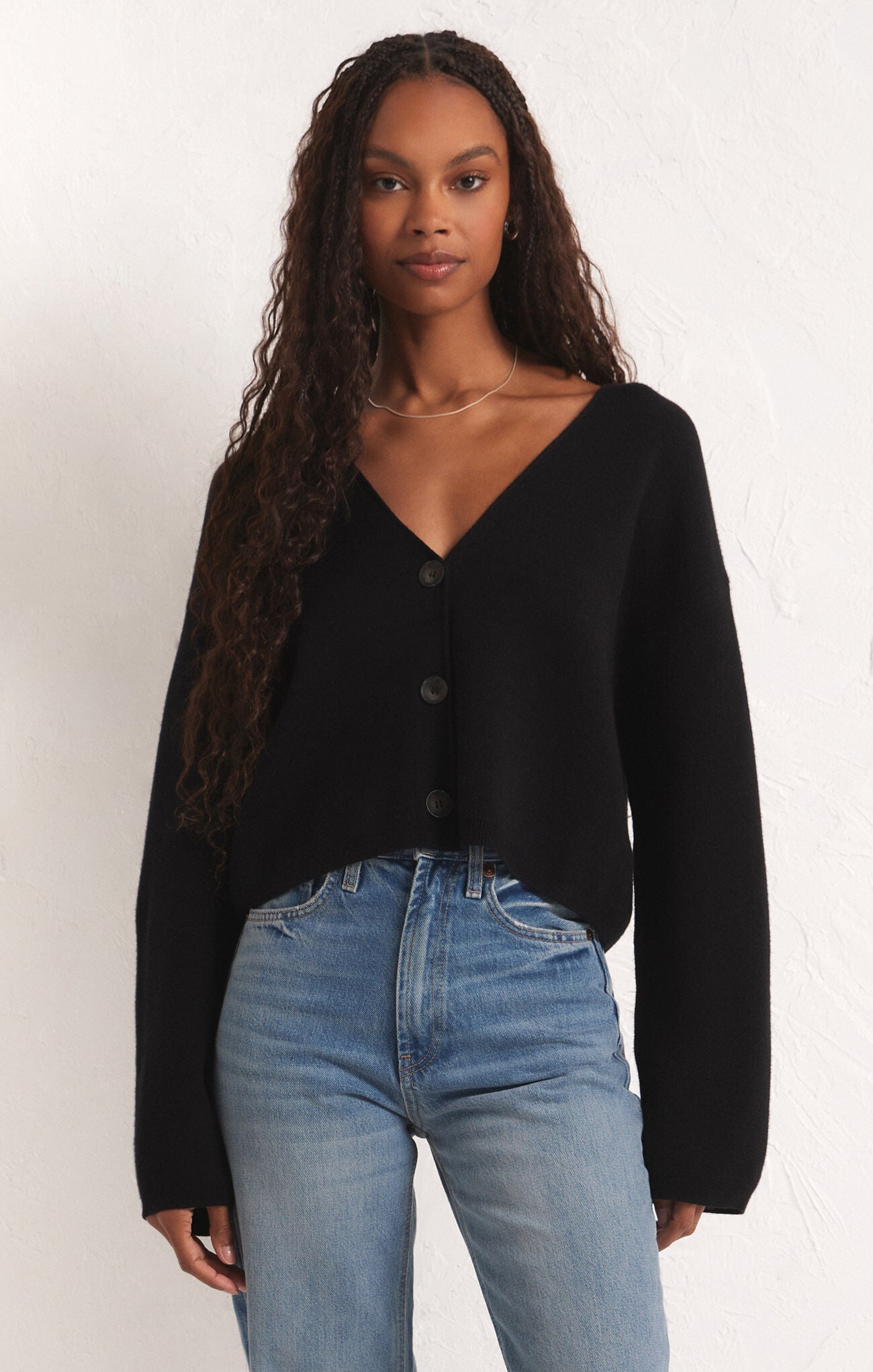 Z Supply Estelle Black Cardigan