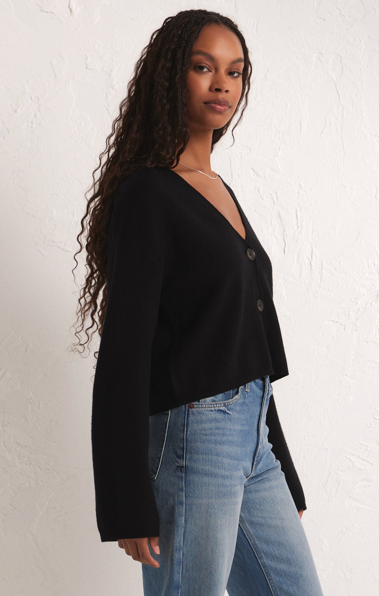 Z Supply Estelle Black Cardigan