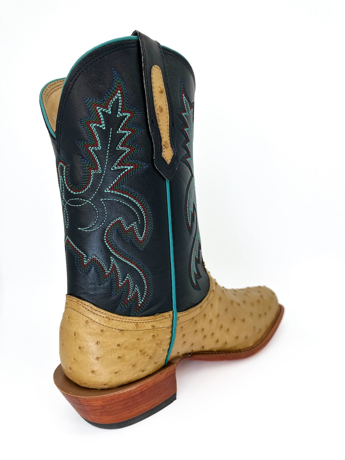 Fenoglio Antique Saddle Full Quill Ostrich Boot