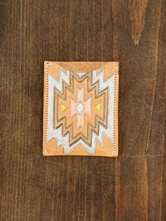 McIntire Saddlery Aztec Metallic Card Holder