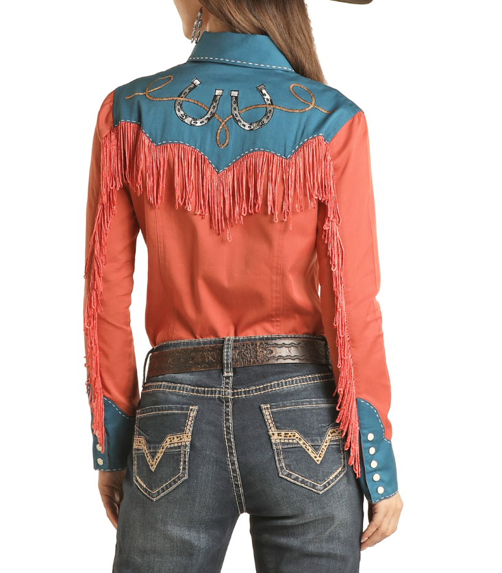 Rock & Roll Fringed Retro Snap Shirt