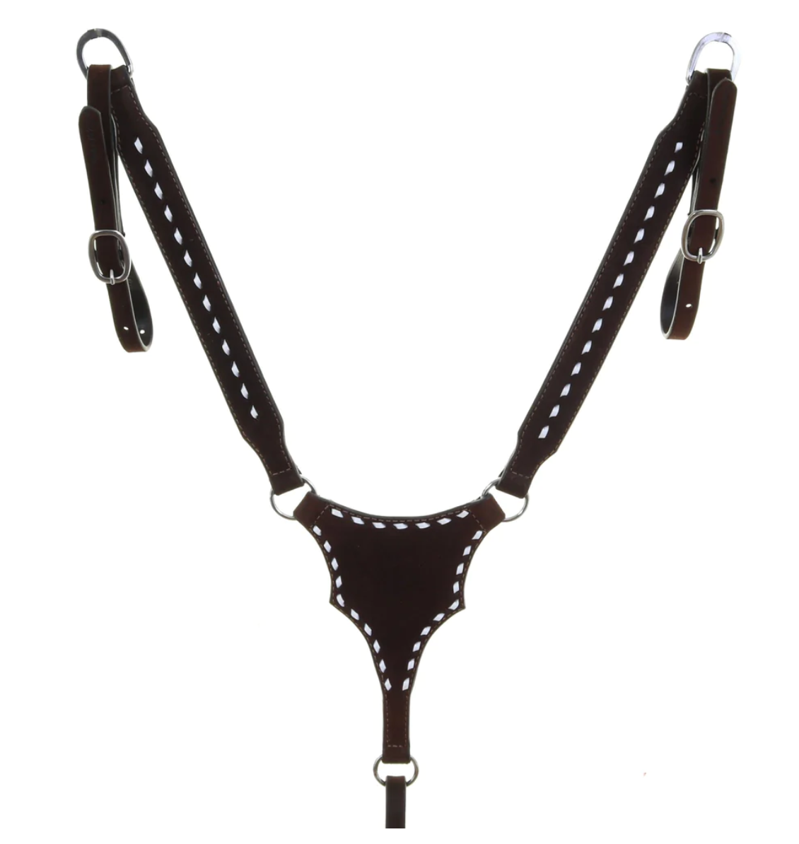 Double J Brown Roughout Breast Collar