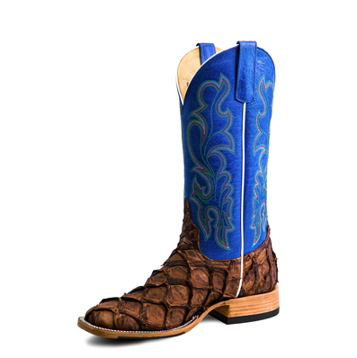 Horse Power Royal Blue Pirarucu Cigar Matte Big Bass Boot 7.5 EE