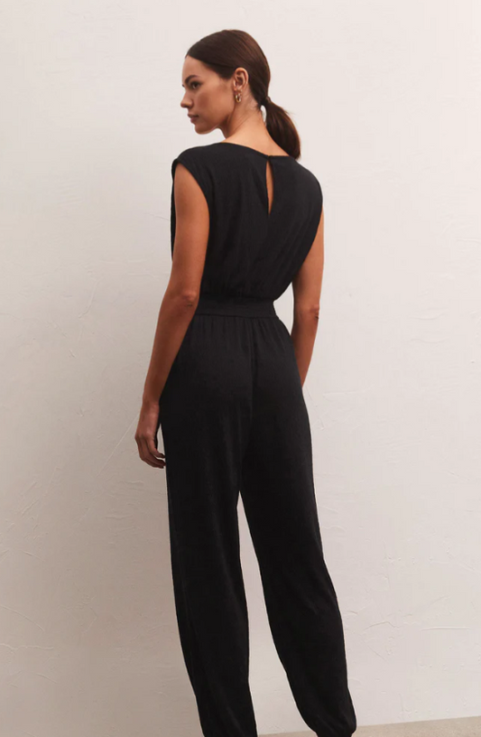 Z Supply Indy Knit Black Jumpsuit