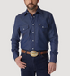 Wrangler Cowboy Cut Firm Finish Long Sleeve Work Shirt