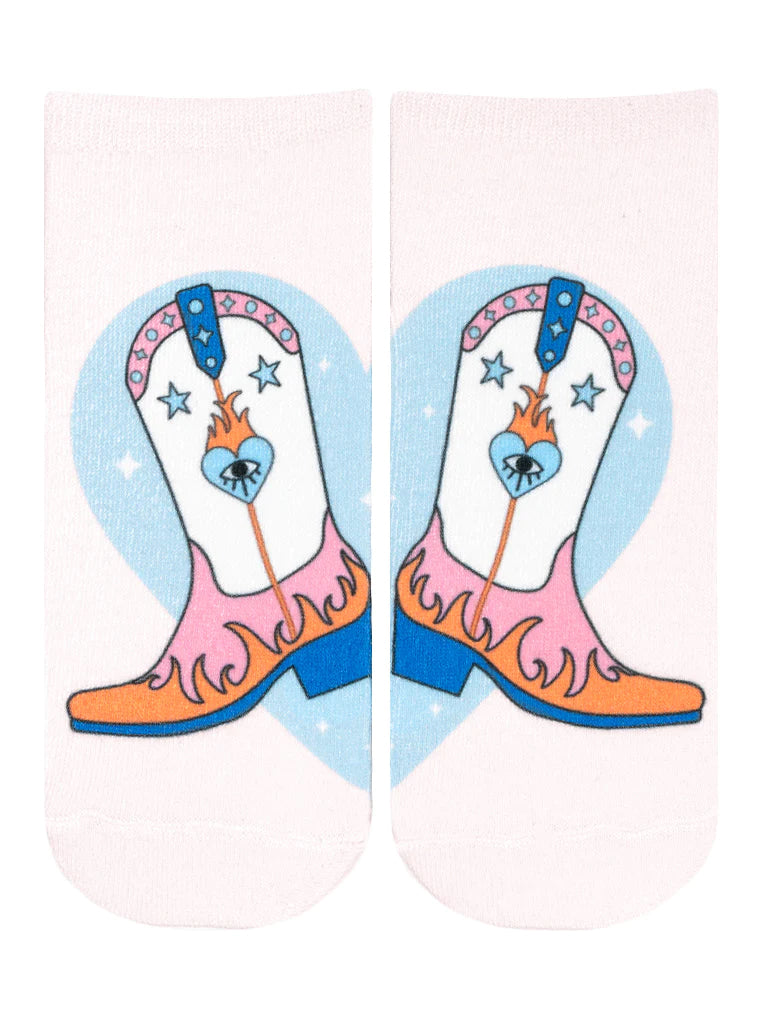 Boot Heart Ankle Socks