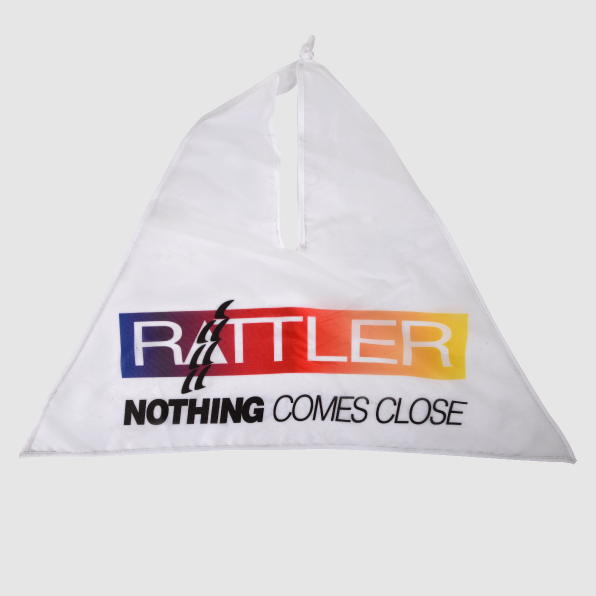 Rattler White Breakaway Flag – Cowboy Headquarters