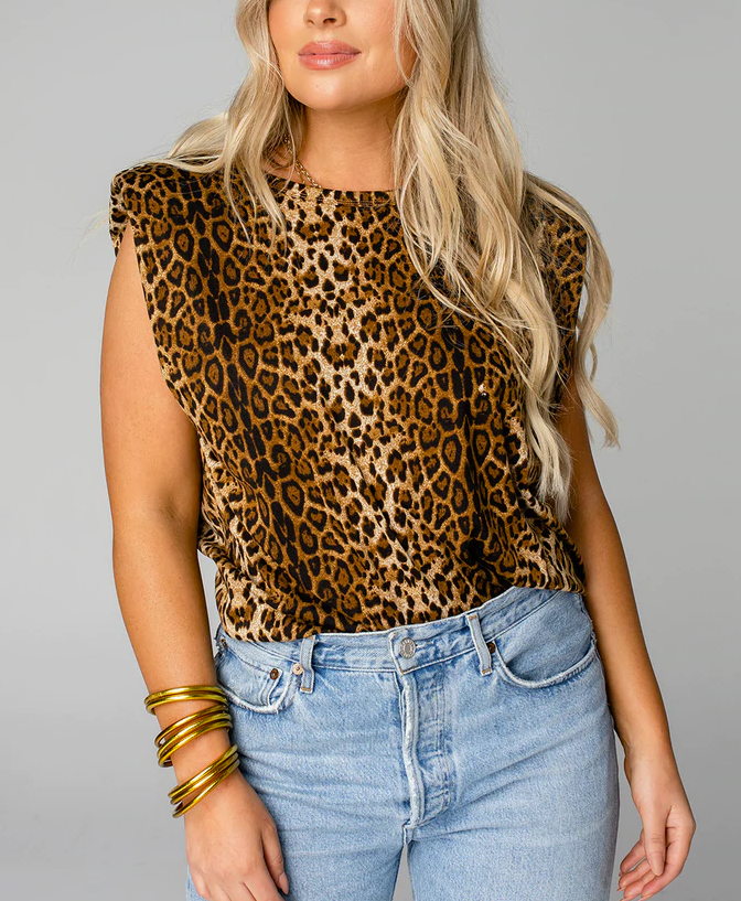 BuddyLove Lucy Muscle Top Leopard XS