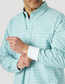 Wrangler George Strait Long Sleeve Turquoise Sun Button Down Shirt