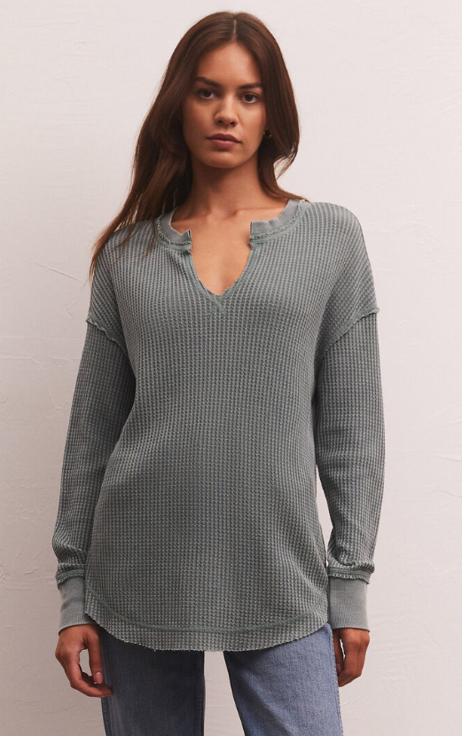 Z Supply L/S Driftwood Thermal Top
